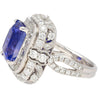 AGL Certified 10.10ct No Heat Ceylon Blue Sapphire Diamond Ring