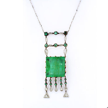 Alexey Denisov-Uralsky Signed Ural Mountain Emerald Pendant – Assay Jewelers