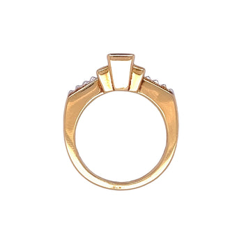 Art déco Bague de fiançailles en or 18k avec émeraude colombienne – Assay Jewelers