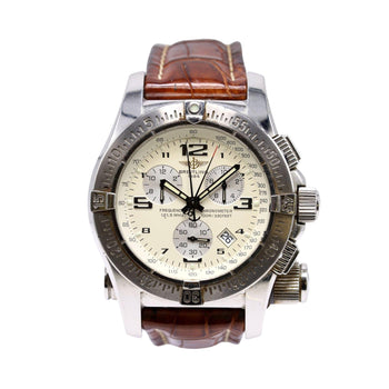 Breitling Emergency Mission A73321 Stainless Steel Silver Dial Quartz Watch – Assay Jewelers