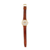 Bucherer 33mm Manual Wind 18K Gold On Leather Watch Ref 50030