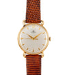 Bucherer 33mm Manual Wind 18K Gold On Leather Watch Ref 50030