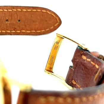 Bvlgari Vintage Mens Watch Ref. BB30 GI in 18K Yellow Gold & Leather Strap – Assay Jewelers