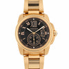 Cartier Calibre de Cartier W7100040 Chocolate Dial 18K Rose Gold Watch Full Set
