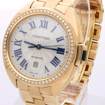 Cartier Clé de Cartier WJCL0003 Diamond Bezel 18K Rose Gold Watch Full Set – Assay Jewelers