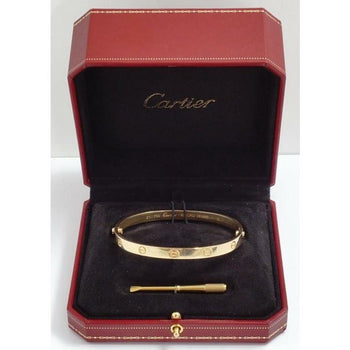 Cartier Love Bracelet in Yellow Gold, Size 21, with Original Cartier Box / Screw Tool – Assay Jewelers