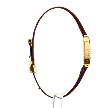 Cartier Mini Tonneau Lanieres 2592 18K Rose Gold Burgundy Strap Quartz Watch – Assay Jewelers