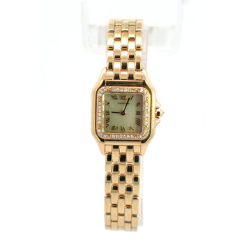 Cartier Panthere MOP 22mm Ref. 1280 2 Factory Diamond Bezel Watch in 18K Yellow Gold – Assay Jewelers