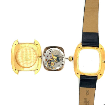 Cartier Paris Gondole 18K Gold Diamond Bezel White Dial Manual Wind Watch – Assay Jewelers