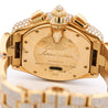 Cartier Roadster XL Chronograph 2619 in 18K Gold Diamond Set Watch