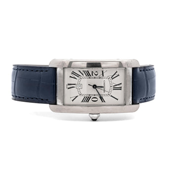 Cartier Tank Americaine 1741 White Gold Automatic Watch 20 Years Service Edition – Assay Jewelers