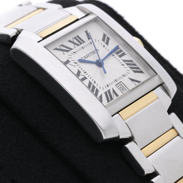 Cartier Tank Francaise Large 28mm Two Tone Automatic Date Watch