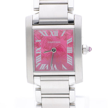Cartier Tank Francaise W51030Q3 Raspberry Rose Dial Christmas Edition Watch – Assay Jewelers