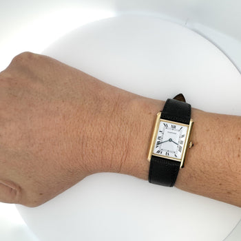 Cartier Tank Large 18K Gold Quartz 25mm Watch – Assay Jewelers