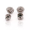 Certified Jadeite Jade A Platinum Stud Earrings