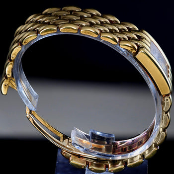 Chaumet Khésis Factory Diamond Dial 18K Yellow Gold Bracelet Watch Circa 2000 – Assay Jewelers