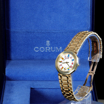 Corum Admiral's Cup Nautical Flag Dial 27mm Circa 1990 18K Yellow Gold Watch – Assay Jewelers
