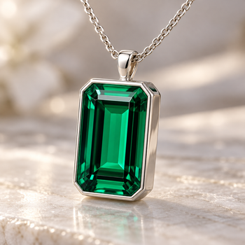 Custom Made 2.5 Carat Green Lab Grown Diamond Mens Pendant Necklace – Assay Jewelers