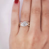 EGL Certified 1.01 Carat Round F-G/SI3 Diamond Platinum Bypass Engagement Ring