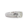 EGL Certified 1.65Carat Round Princess Diamond Platinum Ring