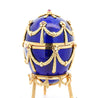 Fabergé Egg Victor Mayer 80/100 Blue Enamel with Original Box & Certified