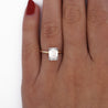 GIA Cert 2.54 Carat E/VS1 Lab Grown Diamond Two Tone Solitaire Engagement Ring