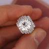 GIA Cert. 5.01 Carat Old Euro Cut Diamond Edwardian Antique Platinum Ring