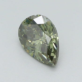GIA Certified 1 Carat Pear Chameleon Diamond Fancy Green SI1 Natural Loose Stone – Assay Jewelers