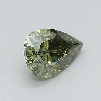 GIA Certified 1 Carat Pear Chameleon Diamond Fancy Green SI1 Natural Loose Stone – Assay Jewelers