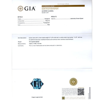 GIA Certified 16.7 Carat TW Lab Grown Spinel and Diamond Multi Gem Set Cocktail Ring – Assay Jewelers