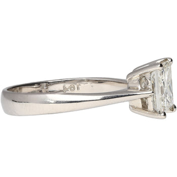 GIA Certified 1.64 Carat Princess Cut Diamond In Tiffany Setting 18K White Gold Ring – Assay Jewelers