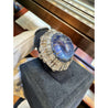 GIA Certified 26 Carat Sapphire Cabochon & Diamond Art Deco Dome 18K Ring