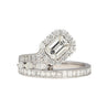 GIA Certified 3.81 Carat Detachable Two-Piece Toi Et Moi Ring in 18K White Gold