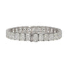 GIA Certified 46 Carat Radiant Cut Lab Grown Diamond Tennis Bracelet