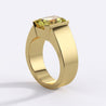 GIA Certified 4.12 Carat Fancy Yellow Radiant Cut Diamond Solitaire Unisex Ring