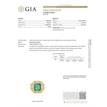 Bague unisexe en or texturé avec émeraude colombienne certifiée GIA de 5 carats – Assay Jewelers