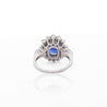 GIA Certified 5.35 Carat Cushion Cut Burma Sapphire Vintage Ring