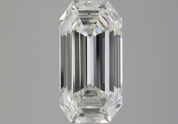 GIA Certified 5.36 Carat Emerald Cut Diamond East West Bezel Unisex Ring