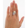 GIA Certified Fancy Intense Yellow & Fancy Light Pink Diamond Toi Et Moi Ring in 18K White Gold