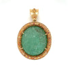 GIA certified 250 Carat Colombian Emerald Pendant in 18k Rose Gold