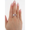 GRS Certified 1.37 Carat Burma Pigeon Blood Ruby & Diamond Ring in 18K Gold