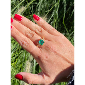 GRS Certified 2.09 Carat Natural Emerald Set in 18k Solid Gold Ring – Assay Jewelers