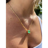 GRS Certified 5.83 Carat Colombian Emerald in 18K Floating Solitaire Necklace