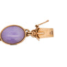 Gump's San Francisco Lavender Jade Link Bracelet and Earring Set