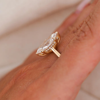 IGI Cert. 3 Carat Marquise Lab Diamond Hidden Halo Engagement Ring – Assay Jewelers