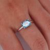 IGI Certified 2.08 Carat Vivid Blue Lab Grown Diamond Engagement Ring