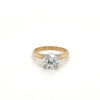 معتمد من IGI 2.31 H/VS2 Round Lab Grown Diamond 2-Tone Solitaire Ring