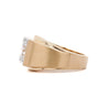 IGI Certified 3.83 Carat G/VS1 Lab Grown Diamond 18K Gold Matte Mens Ring