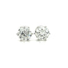 IGI Certified 6.06 Carat Total Old European Cut CVD Lab Grown Diamond 6-prong Stud Earring