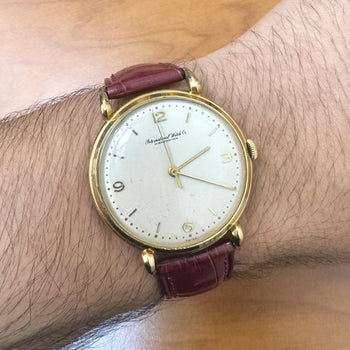 IWC Schaffhausen Manual 36mm 18K Gold Vintage Watch Circa 1940s – Assay Jewelers